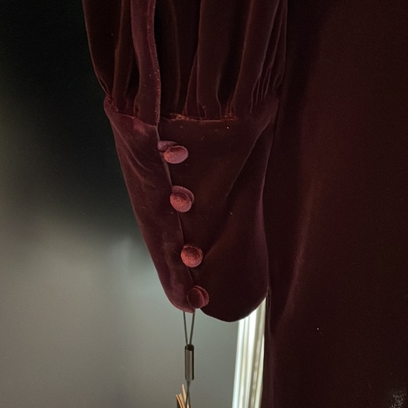 NWT KARL LAGERFELD PARIS Velvet Mock Neck Dress - Picture 7 of 15